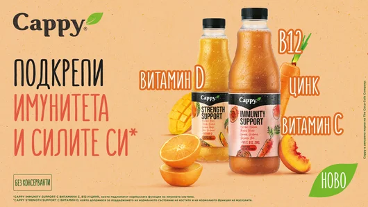 Cappy пуска два нови продукта на пазара