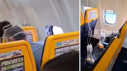 Прозорец се счупи по време на полет на Ryanair