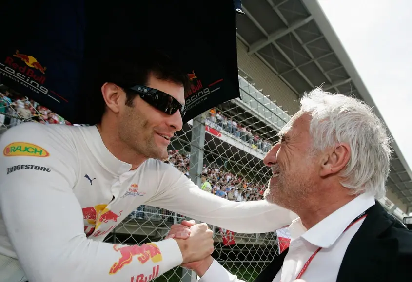 Дитрих Матешиц - Марк Вебер от F1 - отборът на Red Bull