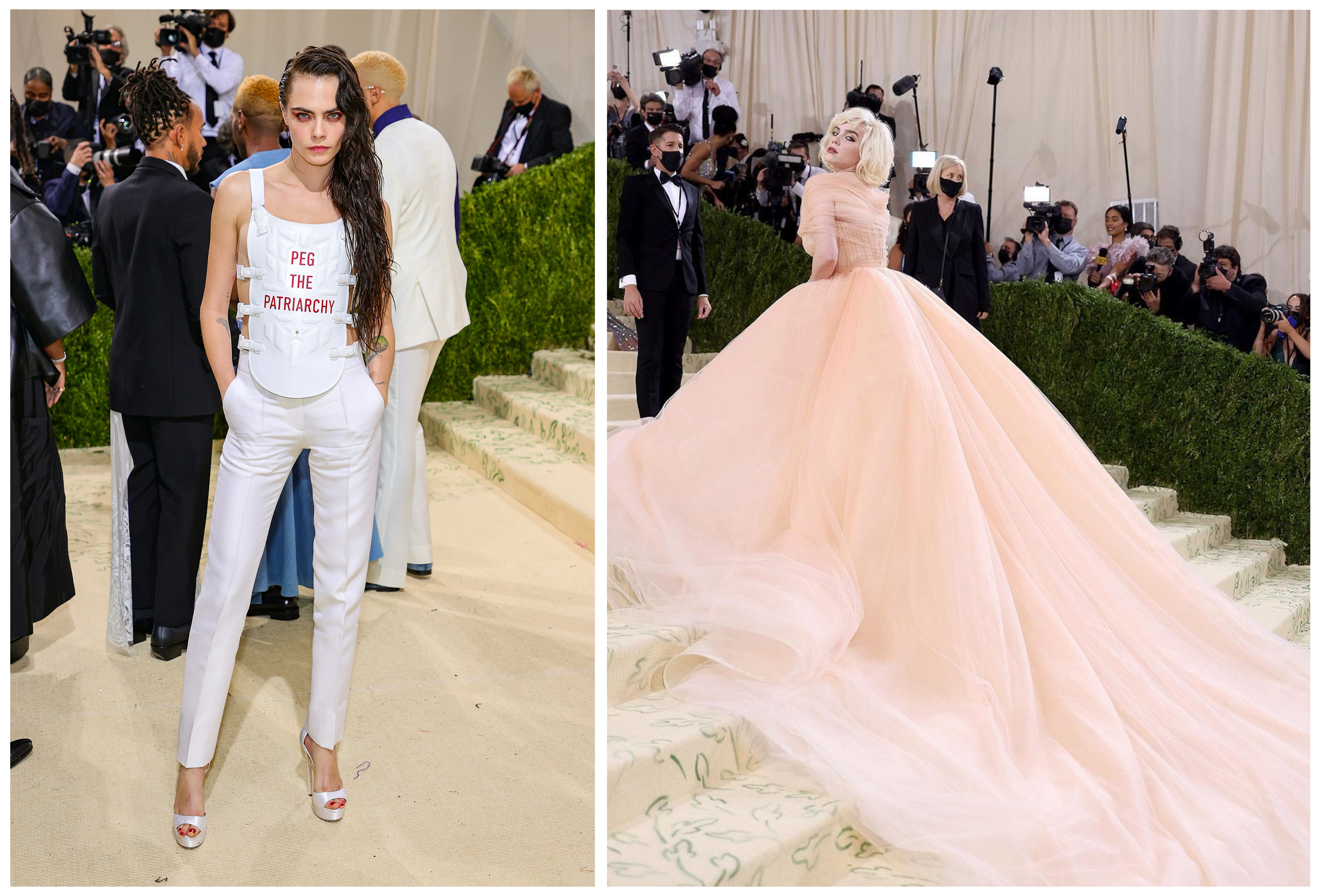 Кара Делевин, Били Айлиш, Met Gala 2021, Dior, Oscar De La Renta, политическа позиция чрез мода