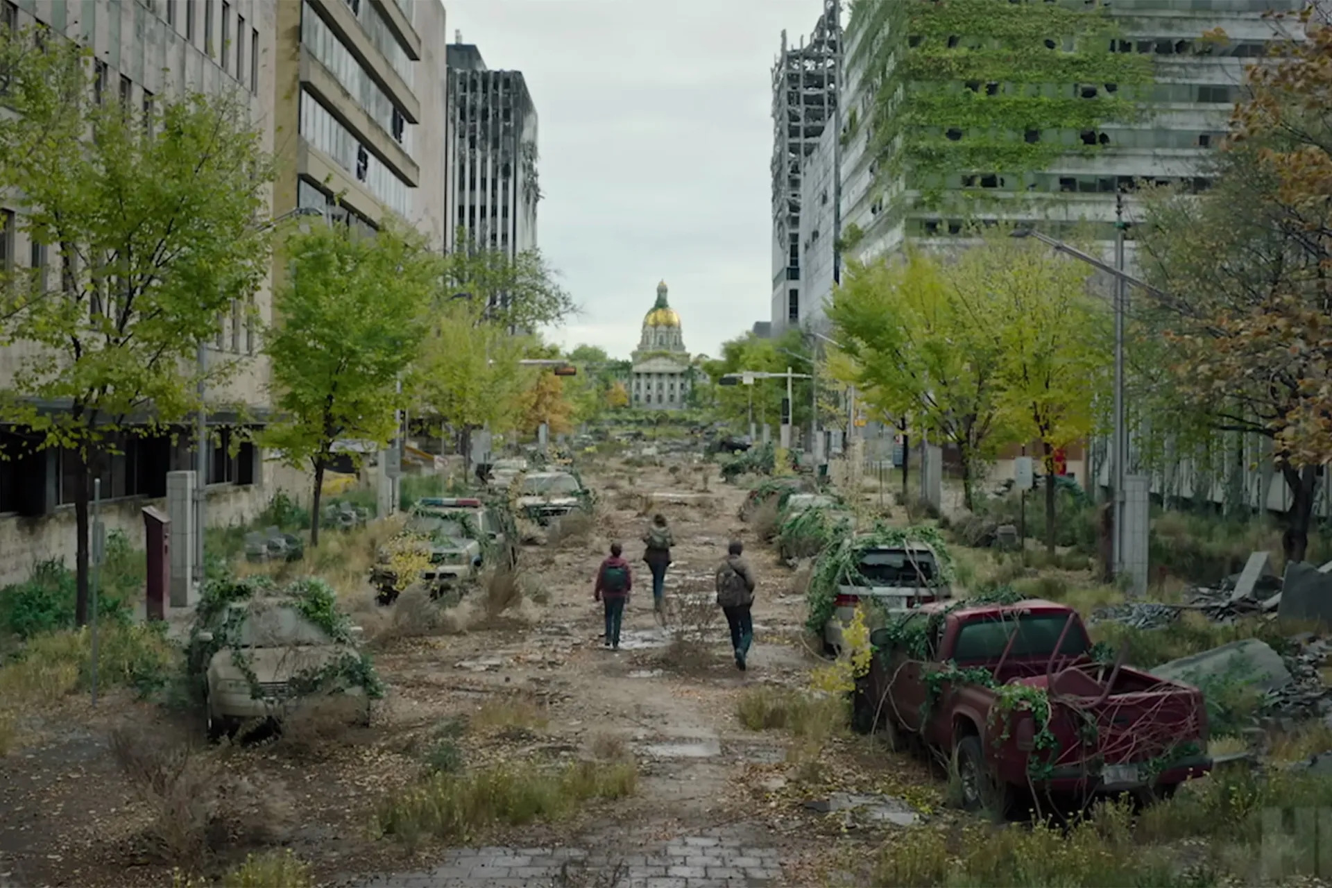 Снимка от света в сериала "Последните оцелели"/"The Last of Us"