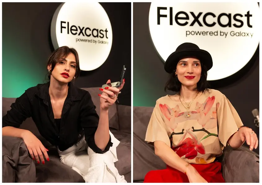 Ивелина Чоева и актрисата Ирмена Чичикова, flexcast подкаст